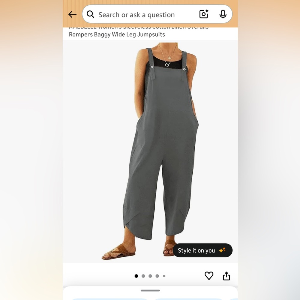 Gray XL romper